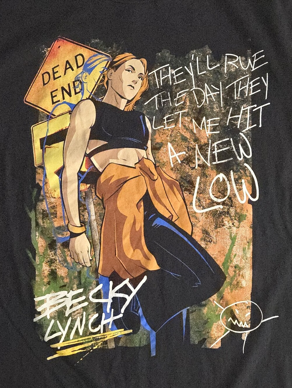 WWE BeckY lynch Dead End T Shirt - XL